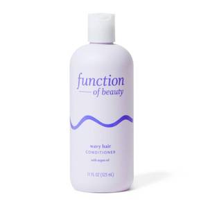 lot 106 image: Function of Beauty Wavy Hair Conditioner Base with Argan Oil - 11 fl oz Paraben-Free, Sulfate-Free, Vegan, Peach Scent - Retail $10