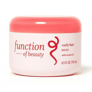 lot 110 image: Function of Beauty Curly Hair Mask Base with Coconut Oil - 6.5 fl oz - Retail $10