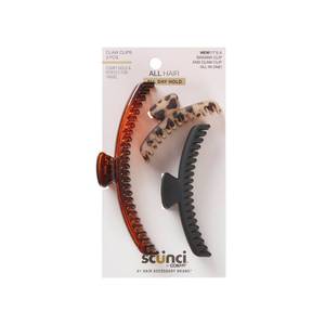 lot 117 image: sc�nci Mixed Size Banana Claw Clips - Fine Hair - 3pcs - Retail $9