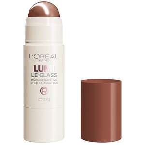 lot 125 image: LOreal Paris Lumi Le Glass Highlighter Stick - 625 Glassy Sunset Amour - 0.25oz Brightening, Dewy Finish, Strobing - Retail $20