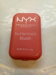 lot 130 image: NYX Professional Makeup Buttermelt Blush - Getting Butta - 0.17oz Contains Shea Butter, Vegan, Buildable Coverage, Illuminating Finish - Retail $16