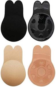 lot 154 image: LYWINDODO Adhesive Bra, Breast Lift Strapless Backless Bra Nippless Covers Push Up Self Invisible Sticky Bra for Women (2 Pairs) (CD Cup, Large), - Retail $0