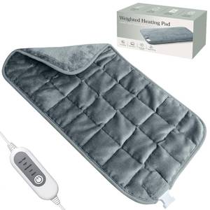 lot 3350 image: Weighted Heating Pad for Back Pain & Period Cramps,2.8lb Moist Heated Pad for Abdomen, Legs & Muscles,5 Heat Levels, 2-Hour Auto Shut-Off, Gifts for Men Women UL Certified, 12 x 24