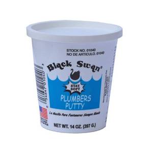 lot 4461 image: Black Swan Manufacturing 139204036 14 oz 01040 Stay Soft Plumbers Putty