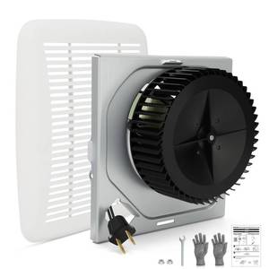 lot 5326 image: Upgraded 696N-R02 B Unit Bathroom Exhaust Fan and Cover Kit �� 70 CFM 3.0 Sone Quiet Bathroom Ceiling Fan Fit 663-GJH, 670-GJH, 671-GJH, 688-GJHK, 689-GJK, S97012026 Bathroom Vent Fan