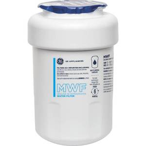 lot 6133 image: GE Appliances MWF Replacement Refrigerator Water Filter Filters Lead, Asbestos, Chlorine, Pesticides, 1-Year Warranty