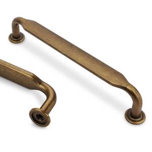 lot 6137 image: KOMOTIA 10 Pack 5 Inch Cabinet Pulls Antique Brass Kitchen Cabinet Handles Zinc Alloy Drawer Pulls Solid Cabinet Hardware