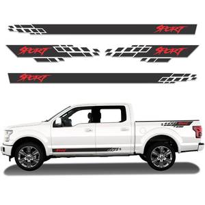 lot 6145 image: Racing Stripes for Cars, Car Side Decals and Graphics - Racing Stripes for Trucks, Compatible with Sedan, SUV, Pickup Truck, Decoration, 4pcs