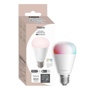 lot 6150 image: Aqara ThreadZigbee Smart LED Light Bulb T2 E26, Tunable White (2000K-9000K), RGB Color Changing Light Bulb with 16 Million Colors, 75W Equivalent, Matter, Works with HomeKit, Alexa, Google