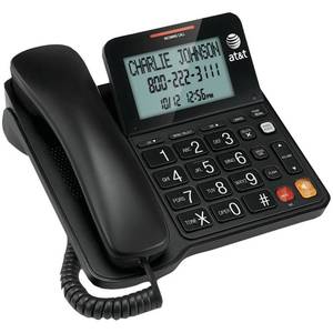 lot 11358 image: AT&T CL2940 Corded Phone with Speakerphone, Extra-Large Buttons and Tilt Display, Caller IDCall Waiting, Audio Assist Volume Boost, Black