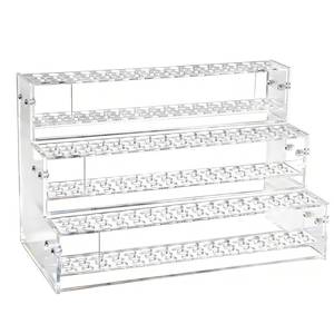 lot 11369 image: 144-Slots Pen Holder for Craft Shows,3-Tier Acrylic Pen Display Stand Holders for Vendors,12mm Beadable Pens Display Beaded Pens Organizer Paint Brush Storage Makeup Brush Rack for School Essentials