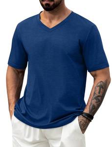 lot 12111 image: NIASHOT Mens T-Shirts Workout Shirts for Men Tshirts Shirts Tee Shirts Mens Plain Navy XL