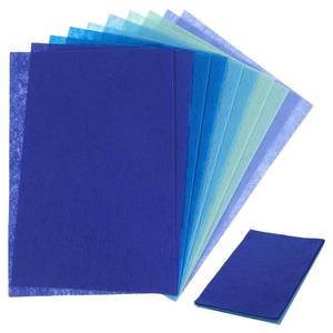 lot 12117 image: 10 PCS Blue Felt Sheets Felt Fabric 7.9X11.8 Inch Sheets Felts for Crafts Blues Gradient Felts Set for DIY Craft Christmas Sewing Patchwork Multiple Colors