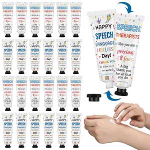 lot 12130 image: Loopeer 24pcs Speech Language Pathologist Gifts Hand Cream Gift Set Speech Therapy Gifts Travel Size Hand Lotion Slp Appreciation Gift for Therapists Graduation Retirement Birthday
