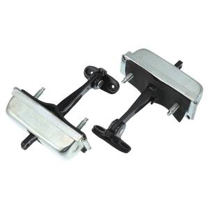 lot 12132 image: Motoforti Door Check Strap Assembly, Door Check Strap Stopper Stay Limiter Bracket, for Chevrolet Express 1500 1996-2014, Metal, Silver Tone, 2 Pcs