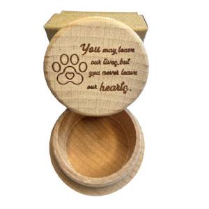 lot 12234 image: MoDinity Memorial Keepsake Dog Box, Wooden Pet Paw Urns Memorial Gifts for Loss of Dog, Hair Ashes Container Remembrance Pet Loss Sympathy Gifts