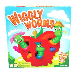 lot 13614 image: Pressman Wiggly Worms Game - Color Matching Memory Preschool Game, Kids Ages 4 and Up