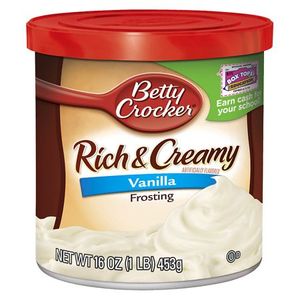 lot 14040 image: Betty Crocker Rich & Creamy Vanilla Frosting