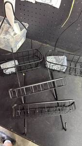 lot 17542 image: 2pk Hanging Shower Caddies, 2-tier with Hooks