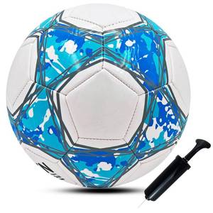 lot 18113 image: ABAJI Soccer Ball Size 3 Practice Training Boys Girls Gift Thicker Leather Anti Exploded Indoor Outdoor Come with Random Color Pump Needle