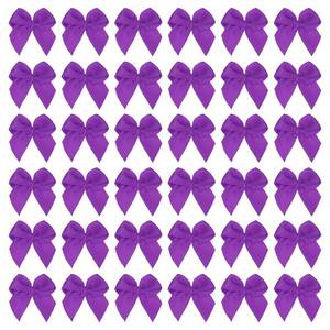 lot 18134 image: PATIKIL 1 Inch Mini Ribbon Bow 100 Pcs Satin Fabric Ribbon Flower Bows Appliques for DIY Craft Sewing Wedding Party Decoration, Violet Purple