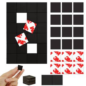 lot 18189 image: (Lot of 2) Pre-Cut Magnet Tape Strip,Thin Magnetic Squares with Self Adhesive(576PCS 34 x 34),Sticky Magnets for ClassroomFamily Activities,Peel and Stick ONLY for CardsPicturePaper (20mil Magnet)