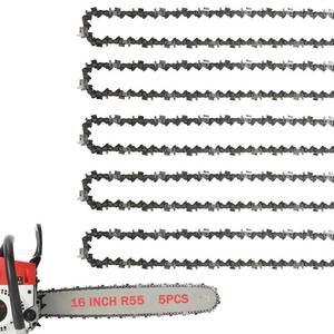 lot 18207 image: 5Pack Chainsaw Chain 16 Inch 38 LP Pitch .043 Gauge 55 Drive Links Fits 61PMMC3-55 Stihl MS170, MS171, MS180c- 36100050055 and More