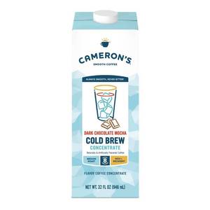 lot 19111 image: Camerons Coffee Dark Chocolate Mocha Cold Brew Medium Roast Coffee Concentrate - 32 fl oz (6 PACK)