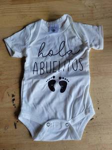 lot 20439 image: BibiBliss Hola Abuelitos Infant Bodysuit XS