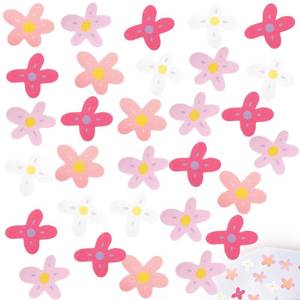 lot 20468 image: Fullhawl 32 Pcs Cute Non Slip Bathtub Stickers for Shower Colorful Bathroom Anti Slip Shower Stickers Floor Applique Adhesive Decals with Scraper for Bathtub Bathroom Floor Pools (Flower)