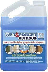 lot 5329 image: Wet & Forget Outdoor Moss Mold Mildew & Algae Stain Remover 1 Gallon