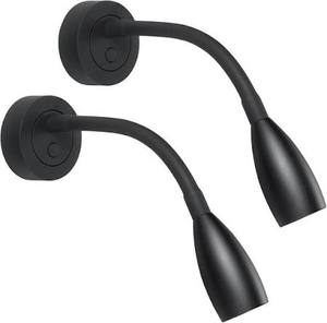 lot 6162 image: Flexible LED Reading Lamp with Gooseneck 2 Pack