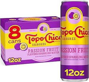 lot 18138 image: Topo Chico Sabores Passion Fruit Flavored Sparkling Water 8-Pack