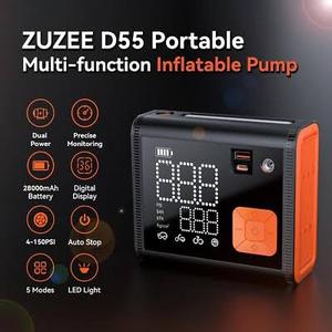 lot 19145 image: ZUZEE Multi-Function Inflation Pump 12000mAh 3-150PSI D55