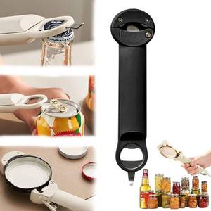 lot 6204 image: Multifunctional Retractable Bottle Opener - Adjustable Multifunctional Can Opener Jar Lid Gripper - 2025 New Jar Opener Bottle Opener for Weak Hands, Senior Arthritis (Black)