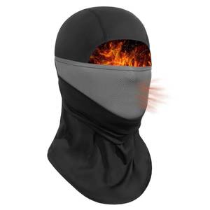 lot 6214 image: Achiou Ski Mask for Men Women, Dual-Layer Balaclava, Cold Weather Windproof Face Mask Shiesty, Breathable Thermal Sheisty Grey size L
