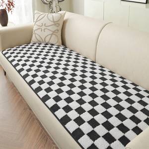 lot 6240 image: Sinotalent Checkered Couch Covers Non Slip Sofa Cover for Pets