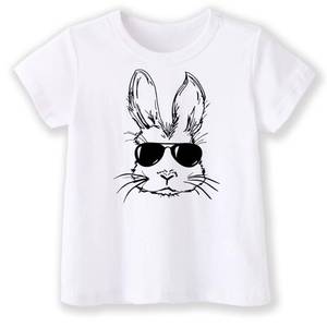 lot 6242 image: cheerilulu Easter Shirt for Toddly Boy Girls Kids, Happy Bunny Toddler T-Shirt, Spring Egg Hunt Kids Tee, 2-6T Size 12060