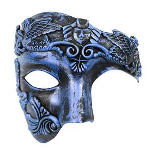 lot 6252 image: JOYFISCO Masquerade Mask for Men Vintage Half Face Roman Warrior Phantom Of The Opera Mask for Halloween Mardi Gras Prom Ball