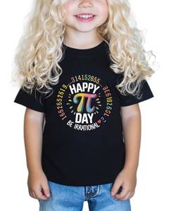 lot 6254 image: Toddler Pi Day Shirt Happy 3.14 Pie Day T-Shirts for Kids Boys Girls Funny Tops Graphic Math Tee Short Sleeve 2-8Y