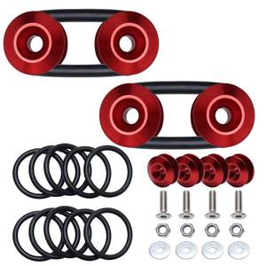 lot 6255 image: APIELE Bumper Quick Release Kit, Fastener Fender Bracket Kit Compatible with General Motors Bumper(RED)