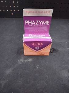 lot 6303 image: Phazyme Anti-Gas Simethicone 180mg Ultra Strength 48 Fast Gels