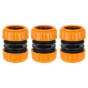 lot 10154 image: PATIKIL 1 Garden Hose Repair Kit Connector Extender, 3 Pcs Plastic Quick Water Hose Connectors Leakproof Design Fittings, Marigold