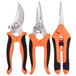 lot 10169 image: ACHRWFQ 3 Pcs Garden Shears, Stainless Steel Gardening Scissors, Pruning Shears for Gardening, Pruning Scissors for Flowers Fruit Tree