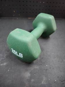 lot 5358 image: 20 LB Dumbbell Green