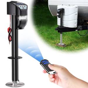 lot 5361 image: RISTOW Remote Control Electric Trailer Jack 5000 lbs Power Tongue Jack for Travel Trailer A-Frame Camper, with Waterproof Cover, 29in Extended 12V DC with LED