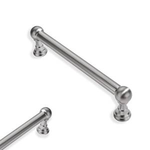 lot 6443 image: ZAUYX 2 Pack 4 Inch Hole Center Brushed Nickel Cabinet pulls 100percent Solid Heavy Duty Dresser Pulls Cabinet Drawer Pulls for Kitchen Cupboard Hardware