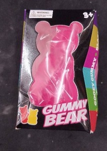 lot 6450 image: Gummy Squishy Bear Fidge Party Favors Pink