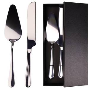 lot 6477 image: Auerllcy Stainless Steel Cake Knife and Server Set � 2-Piece Wedding Cake Cutting Set with Gift Box � Elegant Pie and Pizza Serving Utensils for Parties, Birthdays, Anniversaries (Silver)