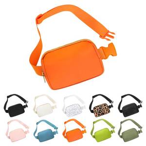 lot 10359 image: Frenou Waist Belt Bag Fashion Fanny Women and Men Gift Waist Pack With Adjustable Strap For Travel Running Hiking Walking Orange